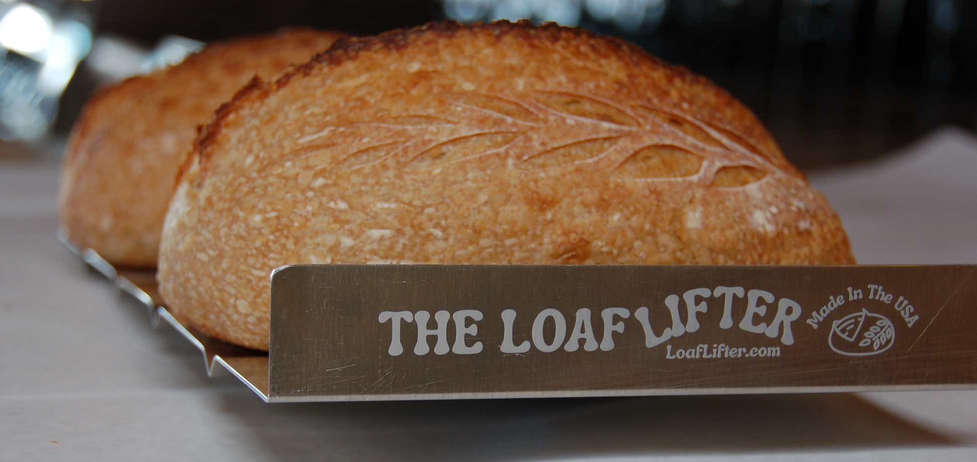 Loaf Lifter baking sourdough batards